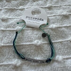 Pura Vida rep blue bracelet adjustable